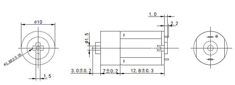  10mm gear motor