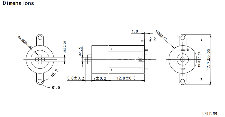 10mm plastic planetary gearmotor